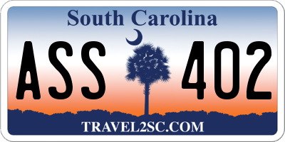 SC license plate ASS402