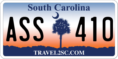 SC license plate ASS410