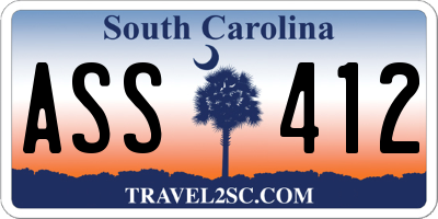 SC license plate ASS412