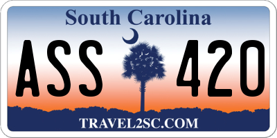 SC license plate ASS420