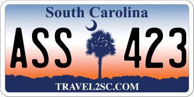SC license plate ASS423