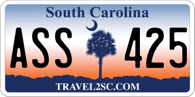 SC license plate ASS425