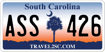 SC license plate ASS426