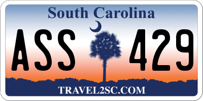 SC license plate ASS429