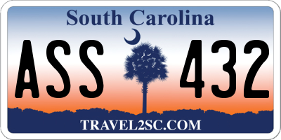 SC license plate ASS432