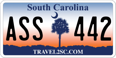 SC license plate ASS442