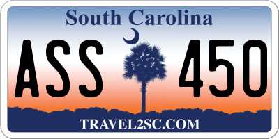 SC license plate ASS450