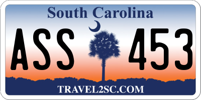 SC license plate ASS453