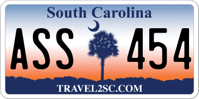 SC license plate ASS454