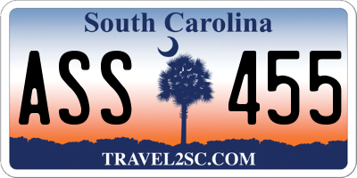 SC license plate ASS455