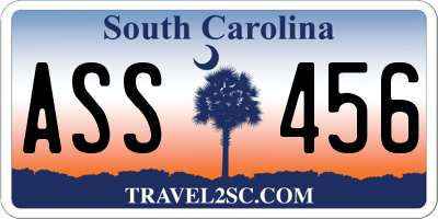 SC license plate ASS456