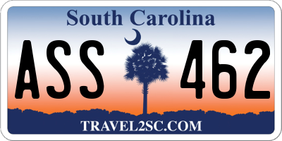SC license plate ASS462