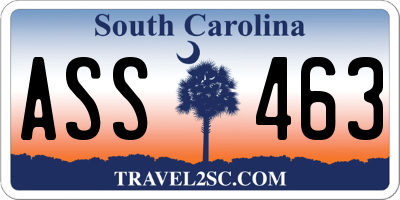 SC license plate ASS463