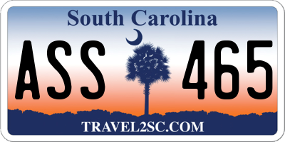 SC license plate ASS465