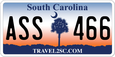 SC license plate ASS466