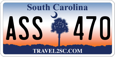 SC license plate ASS470