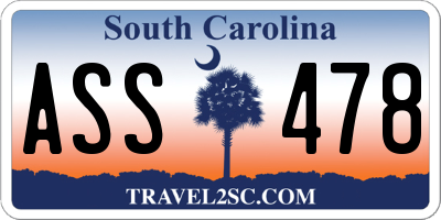 SC license plate ASS478