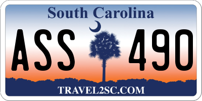 SC license plate ASS490