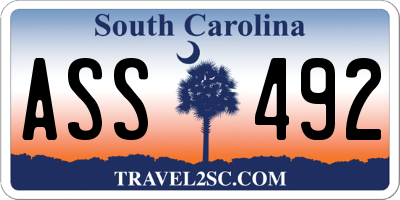SC license plate ASS492