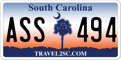 SC license plate ASS494