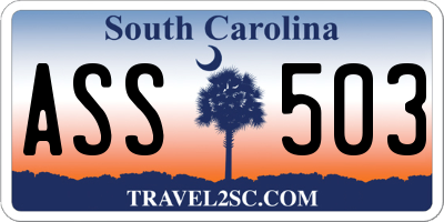 SC license plate ASS503