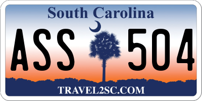 SC license plate ASS504