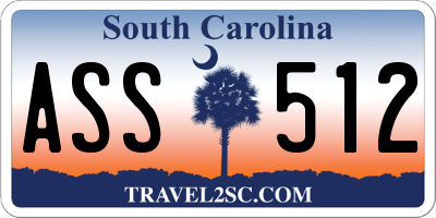 SC license plate ASS512