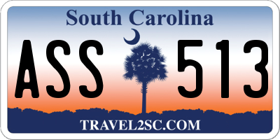 SC license plate ASS513