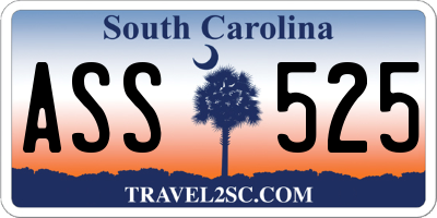 SC license plate ASS525