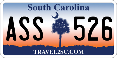 SC license plate ASS526