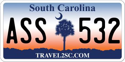 SC license plate ASS532