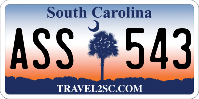 SC license plate ASS543