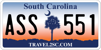 SC license plate ASS551