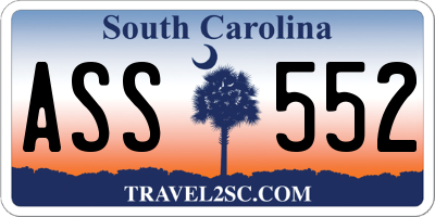SC license plate ASS552