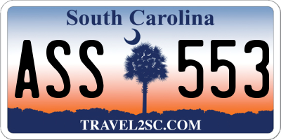 SC license plate ASS553