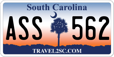 SC license plate ASS562