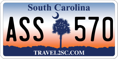 SC license plate ASS570