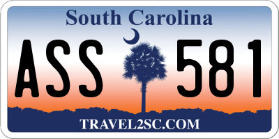 SC license plate ASS581