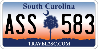 SC license plate ASS583