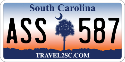 SC license plate ASS587
