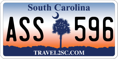SC license plate ASS596