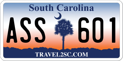 SC license plate ASS601