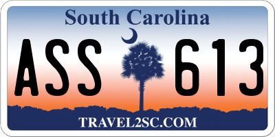SC license plate ASS613
