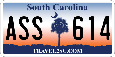 SC license plate ASS614