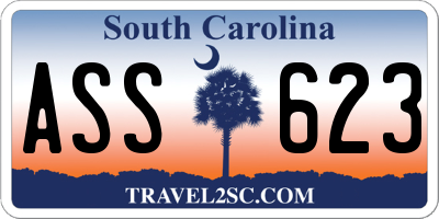 SC license plate ASS623