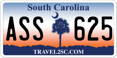 SC license plate ASS625