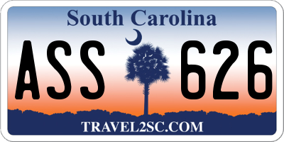 SC license plate ASS626