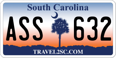 SC license plate ASS632