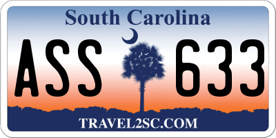 SC license plate ASS633