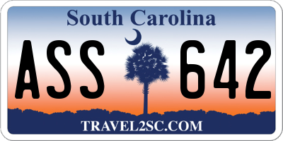 SC license plate ASS642